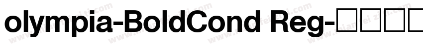 olympia-BoldCond Reg字体转换
